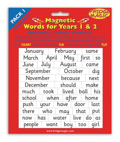 Buy National Literacy Magnetic Words for Years 1&2 PACK 1 Key Stage 1 online at Discounted New and Used prices. Delivered to your door with Childrens Toyshop.com