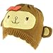 Kids Girls 6+ Winter Knit Animal Bear Ears Beanie Skull Cap Hat Ski Brown 6-1/4+
