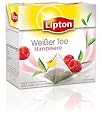 Lipton Weißer Tee mit Himbeere (Pyramide -Teebeutel), 3-er Pack (3 x 20 Teebeutel)