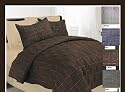 3 Pcs King Size / Beige Suede Quilted Bedspreads Set with Luxurious Suede Top Fabric / Top Christmas Gift