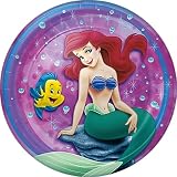Little Mermaid Dessert Plates 8ct