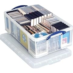 Really Useful Kunststoff-Aufbewahrungsbox leicht robust stapelbar 50 Liter 440 x 710 x 230 mm transparent