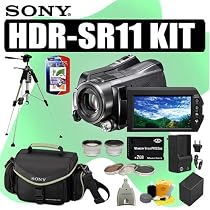 Sony HDR-SR11 10MP 60GB High Definition Hard Drive Handycam Camcorder Plus Deluxe Accessory Outfit - Sony ASONHDRSR11K2