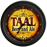 TAAL 'S Beer and Ale Cascading Pub Wall Clock