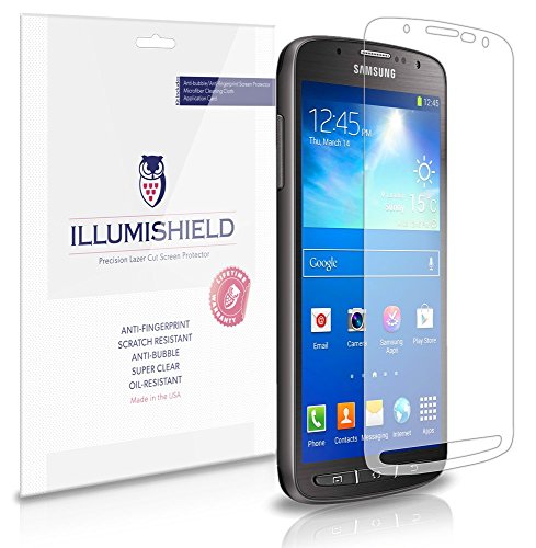 iLLumiShield - Samsung Galaxy S4 Active Screen Protector Japanese Ultra Clear HD Film with Anti-Bubble and Anti-Fingerprint - High Quality (Invisible) LCD Shield - Lifetime Replacement Warranty - [3-Pack] OEM / Retail Packaging