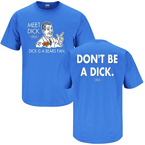 Detroit Lions Fans. Don't be A Dick Blue T-Shirt (S-5X)