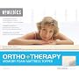 Homedics HMT-OTF Ortho+Therapy Mattress Topper with 1.25" Premium Grade Memory Foam and Removable/Washable Terry Cloth Cover, Full (50" x 72" x 1.25")
