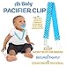 Ah Baby Pacifier Clip Holder for Soothie or Teether Wont Rust and Prevents Germs Boy 16 inch