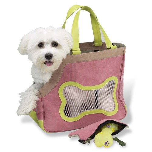Chelsea Dog carrier w bone pouch