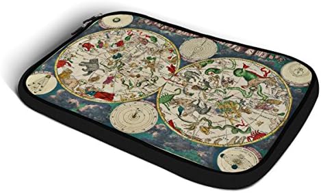 Neoprene Zipper Case For Apple iPad 2 3 4 Air - Antique Celestial Sky Map Lightweight Premium
