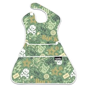 Bumkins Waterproof Supersized SuperBib - Green Urban Chaos