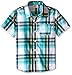 Crazy 8 Boys' Big Short Sleeve Plaid Woven Shirt