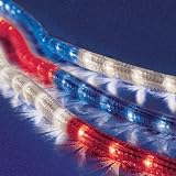 Celebrations Rope Lights 18, Red, White and Blue