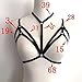 Hunputa New Alluring Womens Harness Bra Elastic Cage Bra Strappy Hollow Out Bra Bustier (S, Black)
