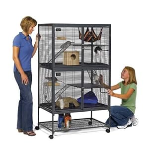 Midwest Critter Nation Animal Habitat with Stand, Double Unit, 36 Inches by 24 Inches by 63 Inches