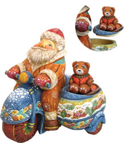 G. Debrekht Open Road Sant a Figurine, 5-Inch Tall, Limited Edition of 900, Hand-Painted G. Debrekht Open Road Sant a Figurine, 5-Inch Tall, Limited Edition of 900, Hand-Painted