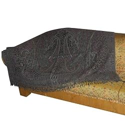 Bed Covers Pure Wool Asian Jacquard Pattern India 82 inches x 60 inches
