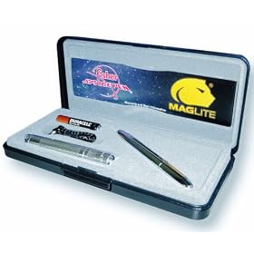 Fisher Space Pen, Bullet Space Pen Paired with a Maglite Flashlight, Chrome Plated (400/MAG)