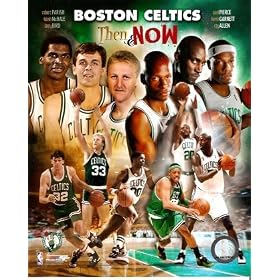 Boston Celtics Then & Now Collage 8x10 Photo