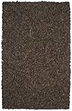 Dark Brown Leather Shag 5'x8' Rug with Free Shipping!