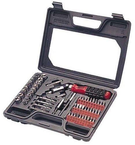 Allied 66525 61-Piece Ratcheting Screwdriver Set with Window Storage Case