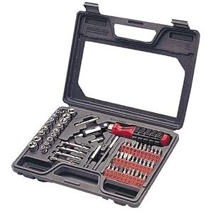 Allied 66525 Ratcheting Screwdriver Set with Window Storage Case, 61-Piece by Allied