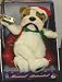 Animated Musical Singing Christmas Georgia Bulldog In Beanbag Chair