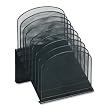 Safco Mesh Desk Organizer with Eight Tiered Sections (3258BL)