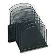 Safco Mesh Desk Organizer with Eight Tiered Sections (3258BL)