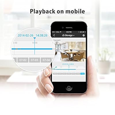 Zmodo ZM-SH721 720p HD Mini Wi-Fi Network IP Camera with Audio White