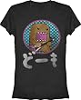 Domo Grunge Soft Hand Plastisol Juniors' Tee, Charcoal Heather