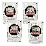Alabama Crimson Tide 4 Piece Shot Glass Set