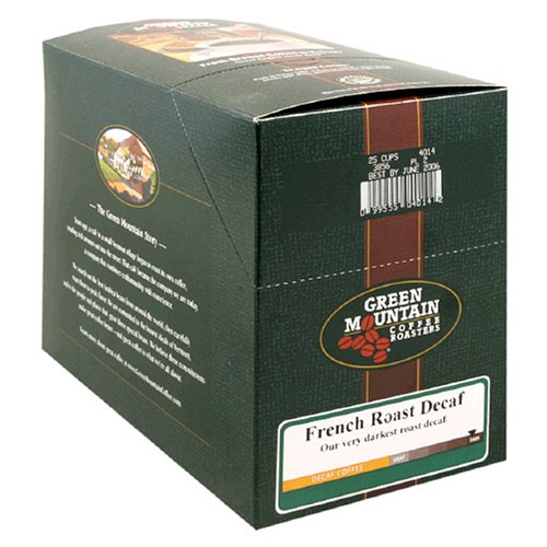 Green Mountain Coffee French Roast Decaf, K-Cups for Keurig Brewers, 25-Count Boxes (Pack of 2)