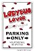 LADYBUG LOVER ~Novelty Sign~ parking lady bug gift