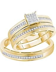 0.25CTW DIAMOND MICRO-PAVE TRIO SET