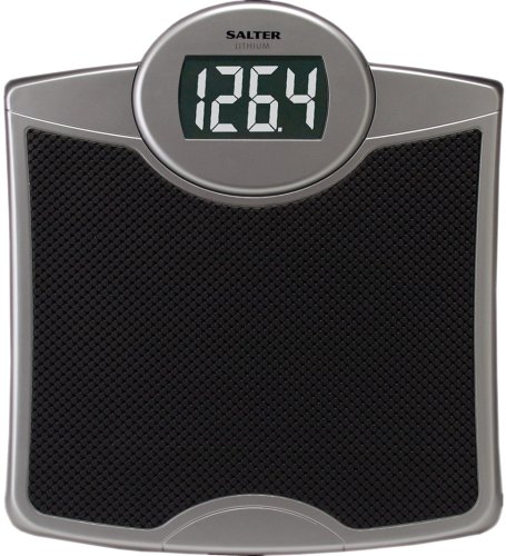Salter 9009ef Lithium Electronic Scale (400 lb. Capacity with Extra Large LCD Readout)