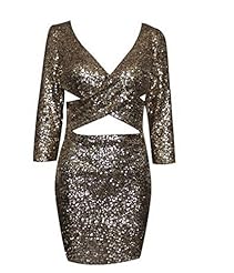 2013 Sequined Long Sleeves  Dress