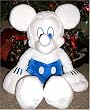 Disney Mickey Mouse 28" Winter White Plush