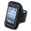 Black Adjustable Deluxe ArmBand / Sportband with Case for Apple iPod Touch / iPod Touch 2nd Generation
