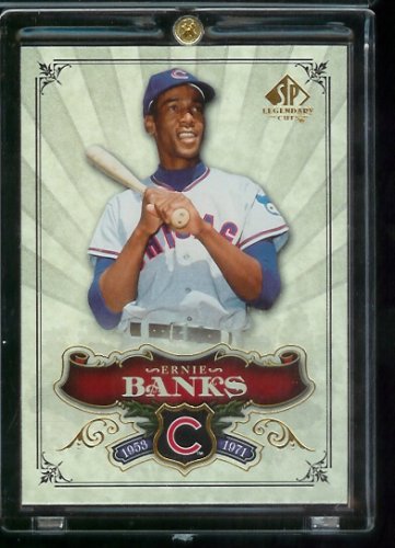2006 Upper Deck SP Legendary Cuts Ernie Banks Chicago Cubs Baseball Card #47- Mint Condition - Shipped In Protective ScrewDown Display Case!