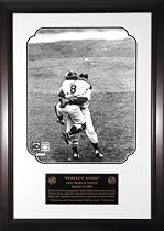 Yogi Berra and Don Larson - 1956 World Series No-Hitter - Framed 16x20 Black and White Photograph