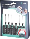 Wera Kraftform MIcro 2067/6 TORX BO Tamper-Resistant Precision Screwdriver Set, 6-Piece
