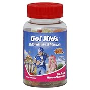 Go! Kids Multi-Vitamins & Minerals, Fruit Flavored Gummies, Lazy Town, 60 ct.