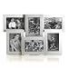 Melannco Six opening Brushed Silver Aluminum Collage Frame