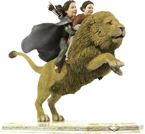 �������ۡ��� The Chronicles Of Narnia / The Lion, The Witch & The Wardrobe - Statue : Lucy & Susan On Aslan �������� ������� ���᡼�� �ե��� �����꡼ ���� ư�� �̿���