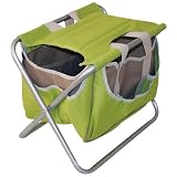 Bracken Creek Folding Garden Seat with Totes - Lime Green