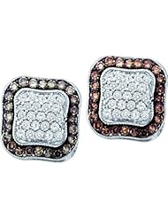 1.00CTW COGNAC DIAMOND FASHION EARRINGS