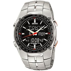 Seiko Men's Sportura Alarm Chronograph Watch #SNJ005