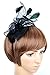 AM CLOTHES Fascinators Hat for Women with Hair Clip Tea Party Derby Black