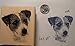 Jack russell terrier dog rubber stamp WM P28